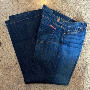 7 for all mankind wide flare jean